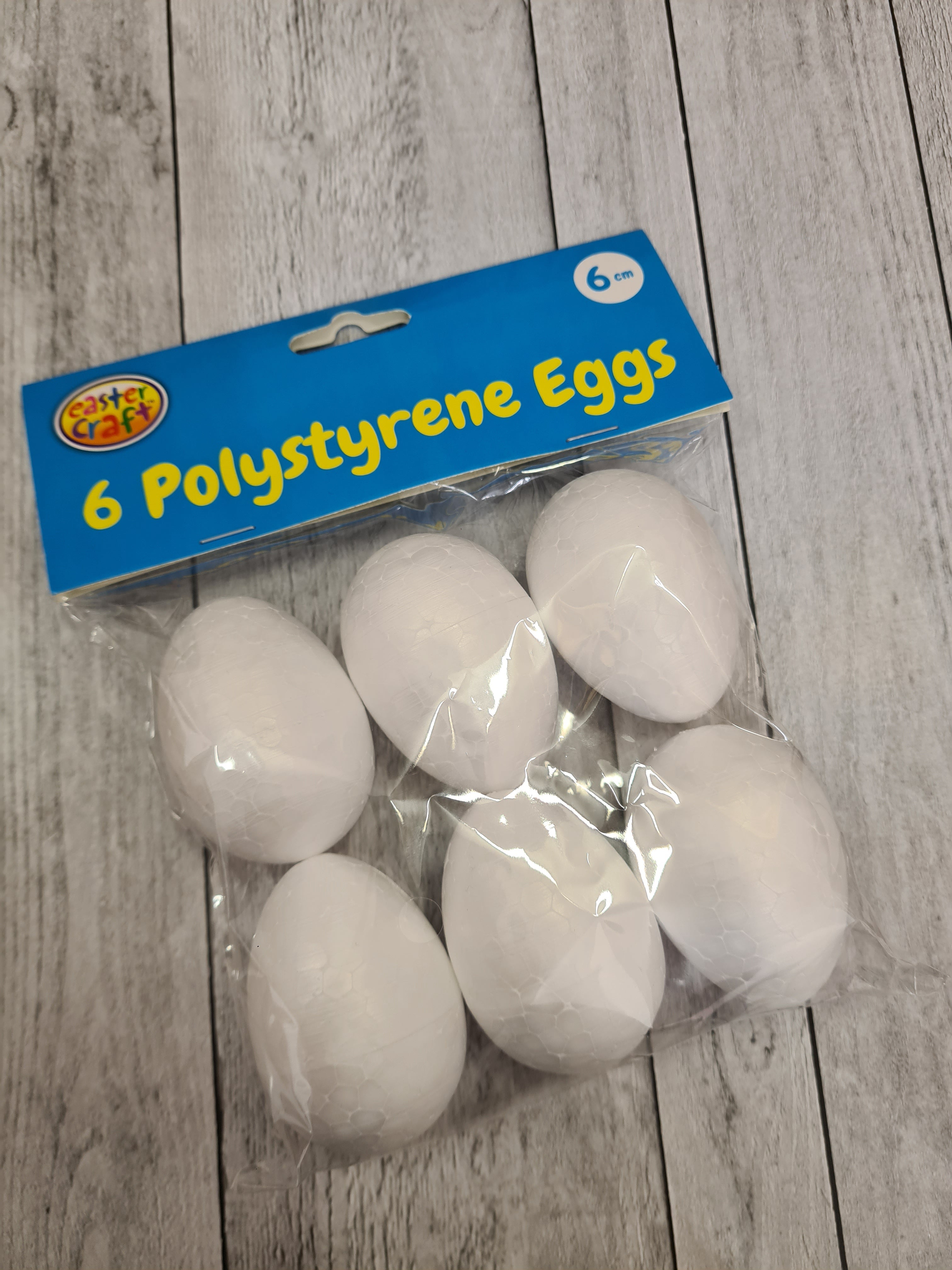 Foam Eggs 6 pack 40mm x 60mm