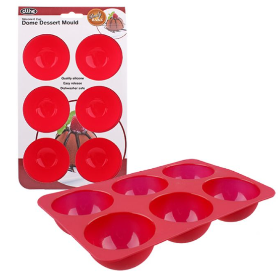 Silicone 6 Cup Dome Dessert Mould Daily Bake