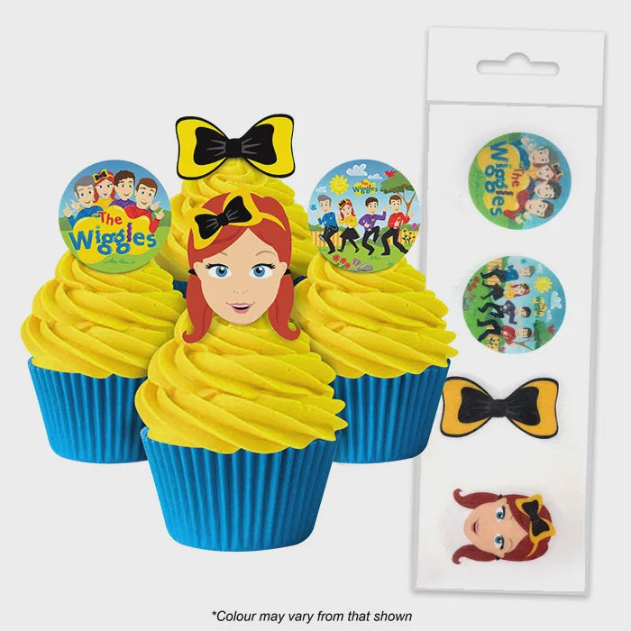 The Wiggles Edible Wafer Cupcake Toppers 16 piece pack