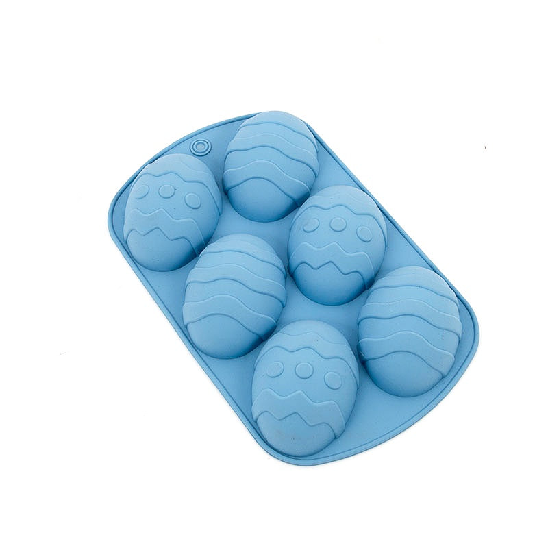 SPRINKS Silicone Mould - DECORATED EASTER EGG 6 cavity