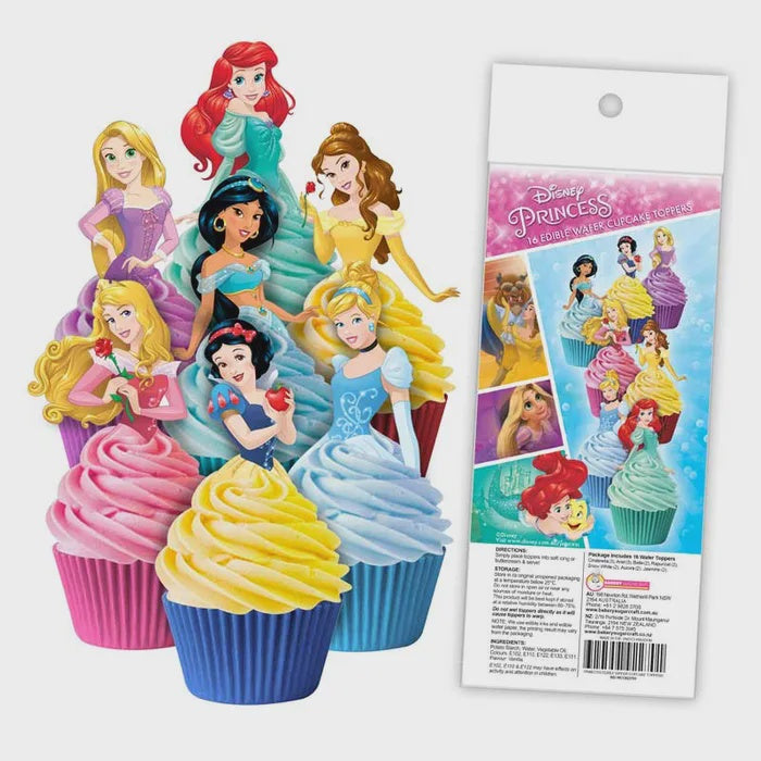 Disney Princess Edible Wafer Cupcake Toppers 16 piece pack