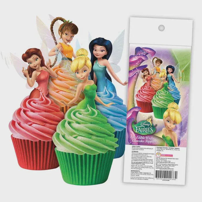 Disney Fairies Edible Wafer Cupcake Toppers 16 piece pack