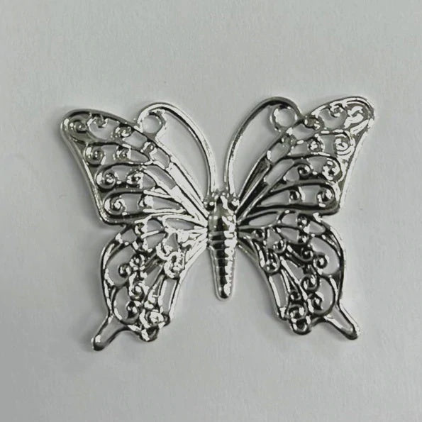 More Decos Butterflies Arched - Silver