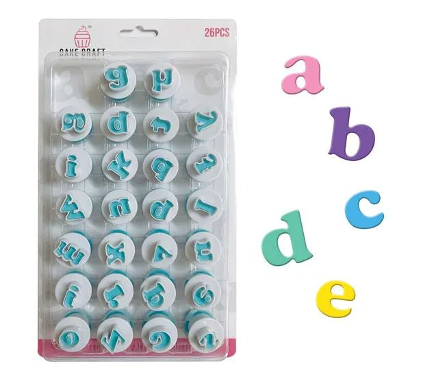 Cake Craft Mini Lowercase Alphabet Cutters