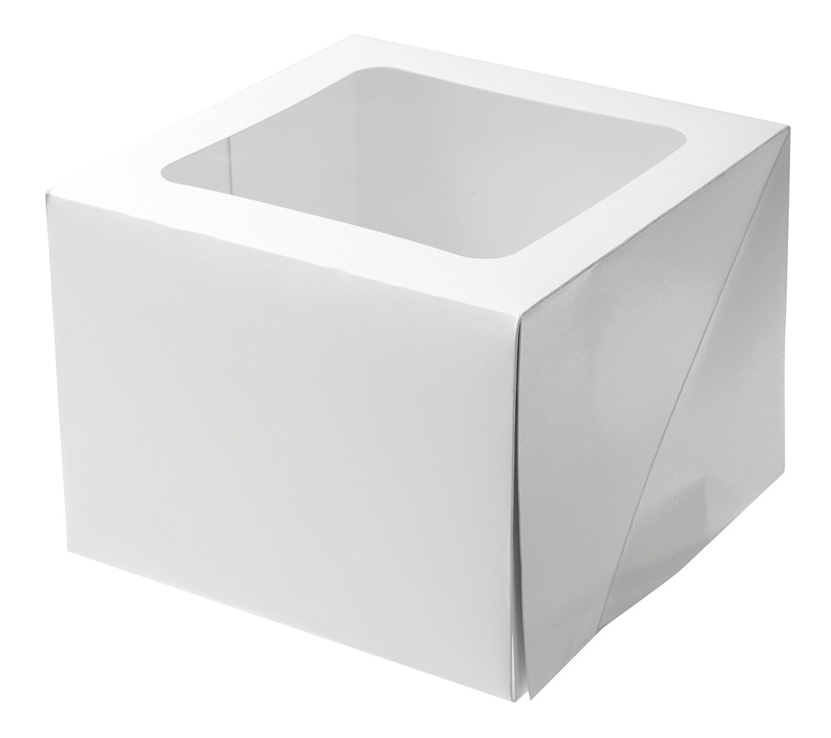 Mondo White Cake Box 6" Tall - 8x8x6