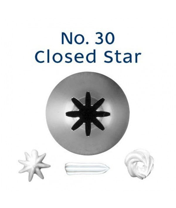 Loyal No. 30 Closed Star Piping Tip S/S