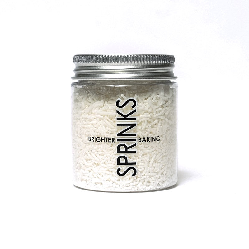 Jimmies White 1mm Sprinkles - Sprinks 60g