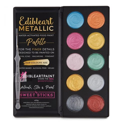Sweet Sticks Edible Art Decorative Paint Palette 55g - Colour