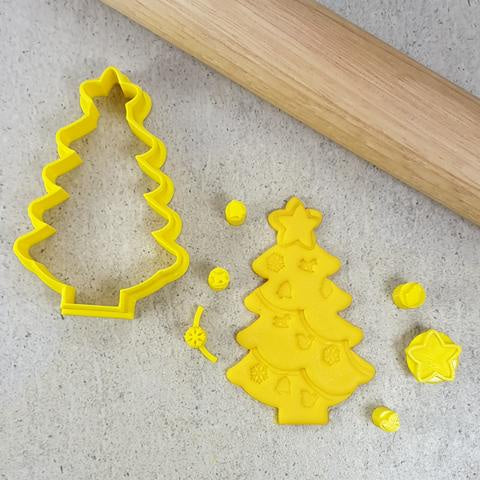 Custom Cookie Cutters DIY Christmas Tree Cutter & Embosser Set