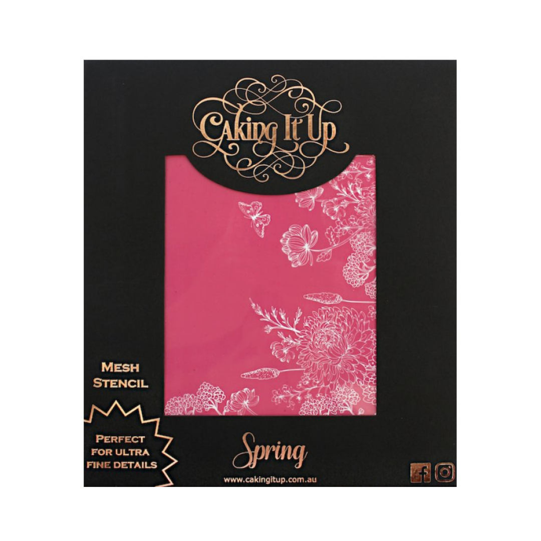 Caking It Up Mesh Stencil – Spring
