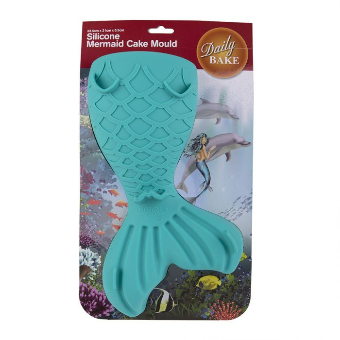 Silicone Mermaid Tail Cake Mould - Turquoise