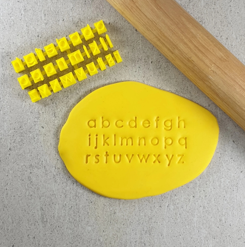 Custom Cookie Cutters Lowercase Modern Letter Stamps (WS)