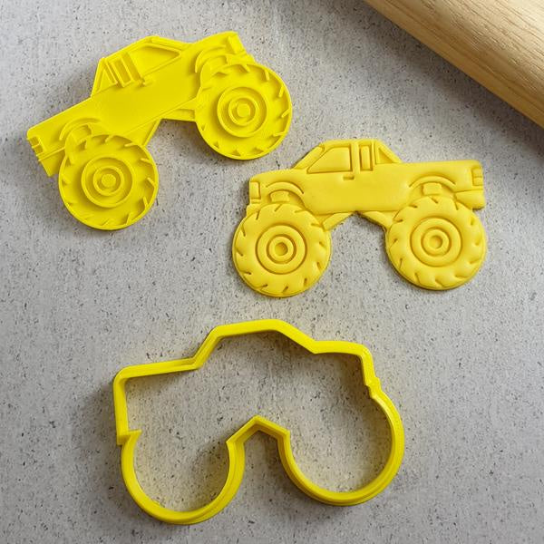 Custom Cookie Cutter Monster Truck Embosser & Cutter