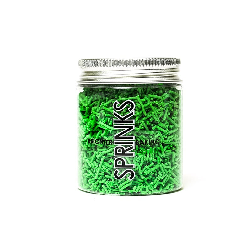 Jimmies Green 1mm Sprinkles - Sprinks 60g