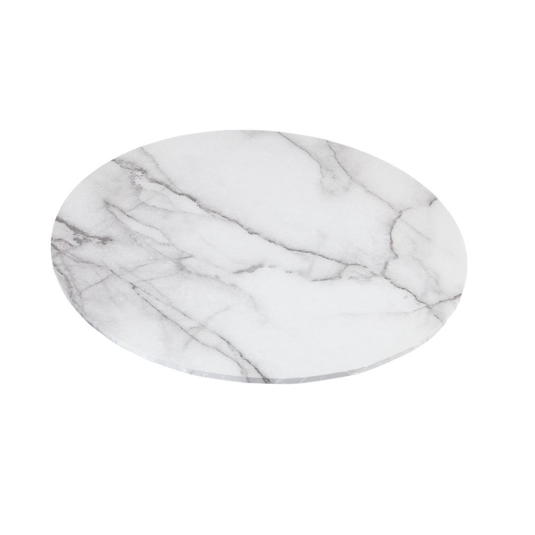 Mondo 10" White Marble Round Board
