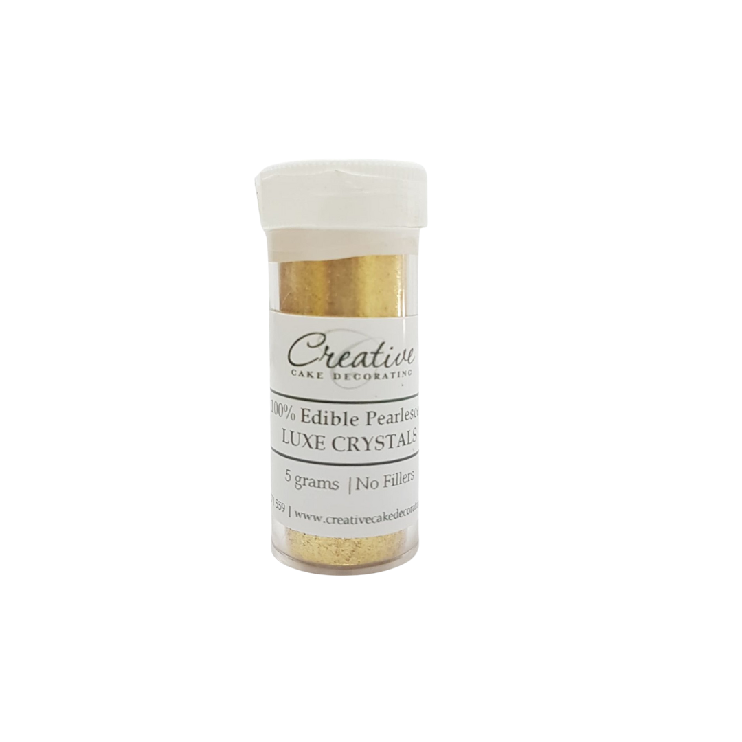 Creative Cake Decorating Dust - Gold Lustre Luxe Crystals 5g