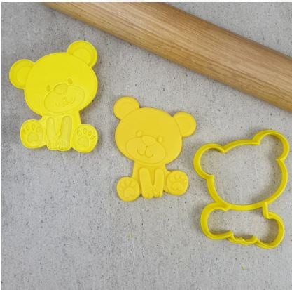 Custom Cookie Cutter Teddy Bear Cutter and 3D Embosser