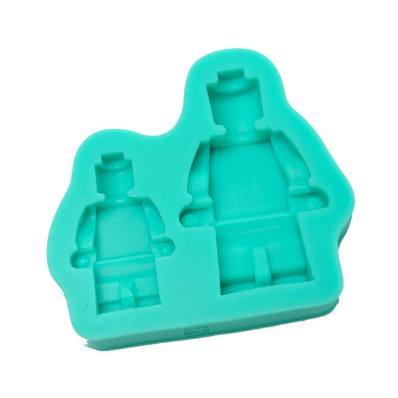 Silicone Mould - Small & Large Lego Men