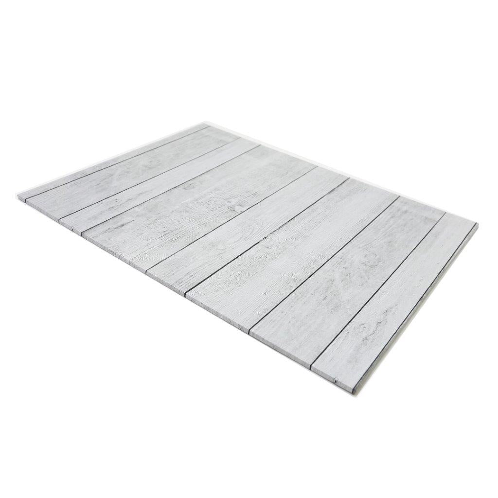 Cake Board Rectangle 45cm x 35cm - White Planks
