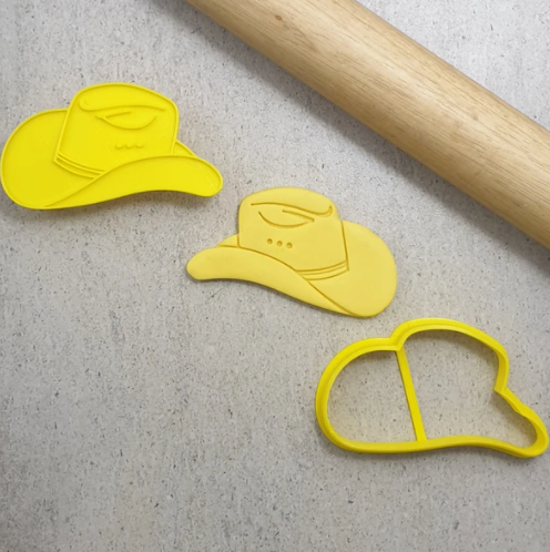 Custom Cookie Cutters Akubra Hat Cutter and Embosser Set