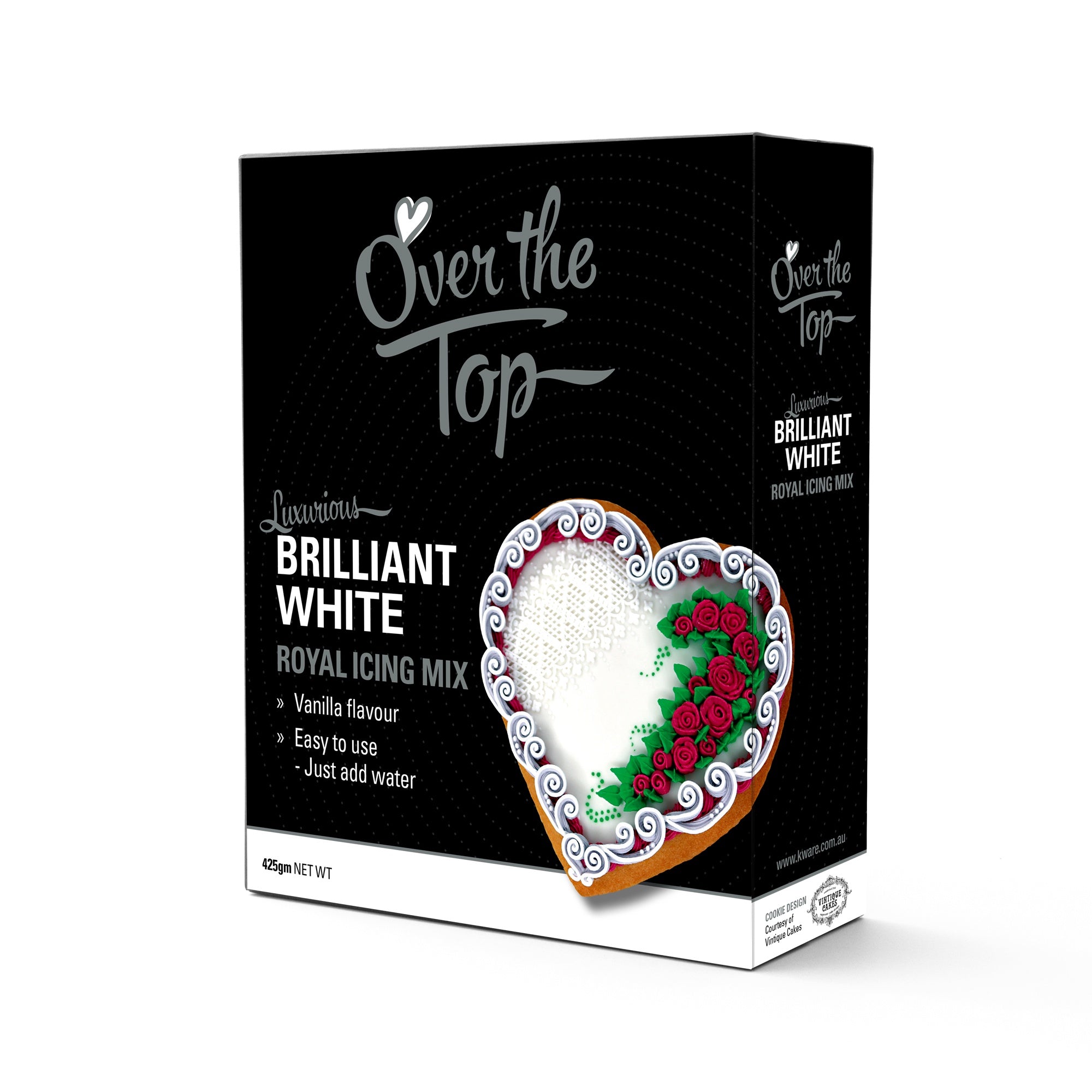 Over The Top Royal Icing Mix White Vanilla 425g