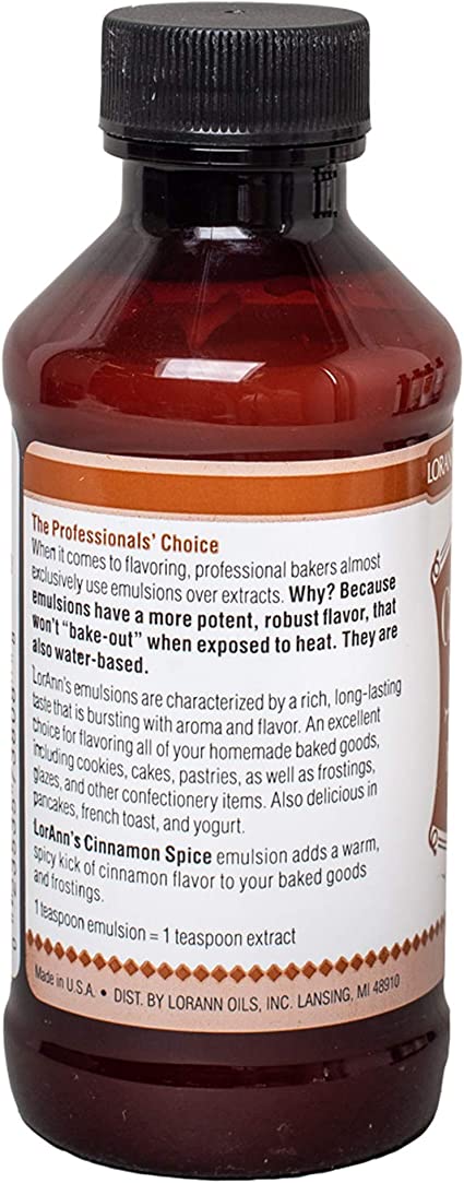 LorAnn Baking Emulsion 4oz - Cinnamon Spice