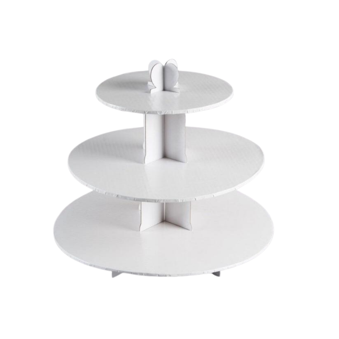 3 Tier Cupcake Stand - White