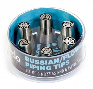 Mondo Russian Piping Tip Set - 6 Piece