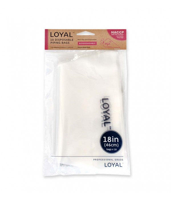 Loyal 18"/46cm Loyal Biodegradable Clear Disp. Bags - 10pk