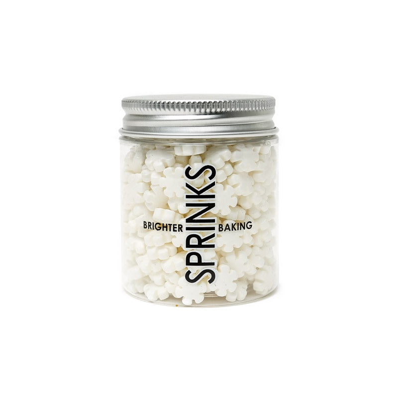 XL White Snowflakes Sprinkles - Sprinks 60g