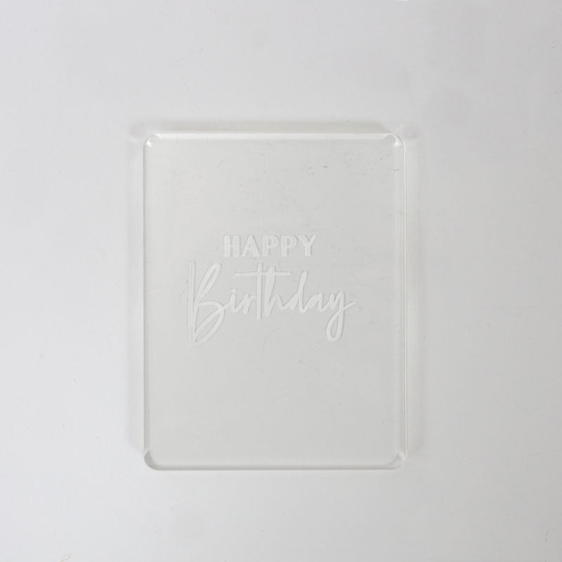 Coo kie Debosser Stamp - Happy Birthday