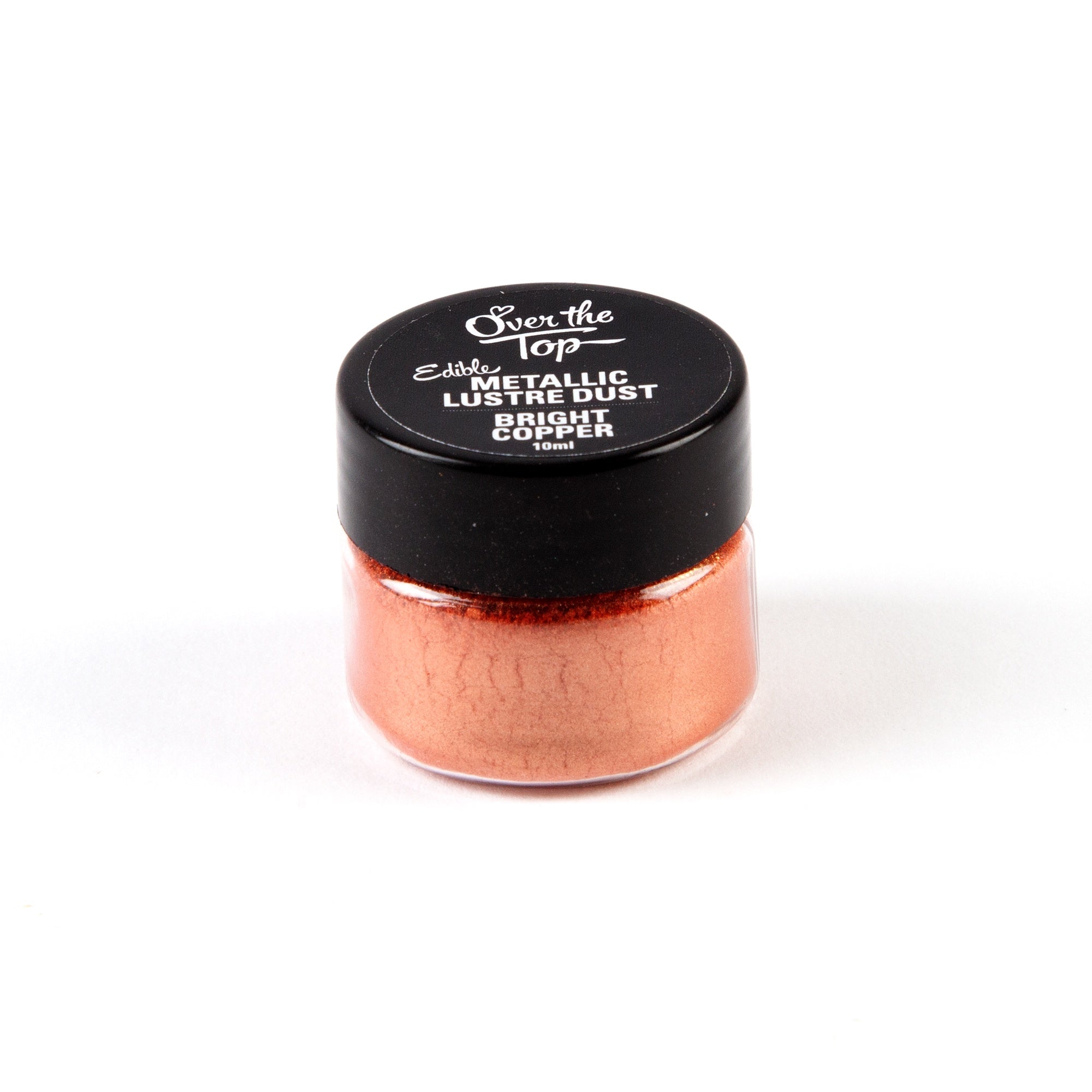 Over The Top Edible Lustre Dust - Bright Copper 10ml