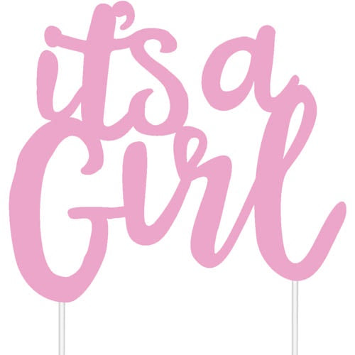Cake Topper - Its a Girl Pink
