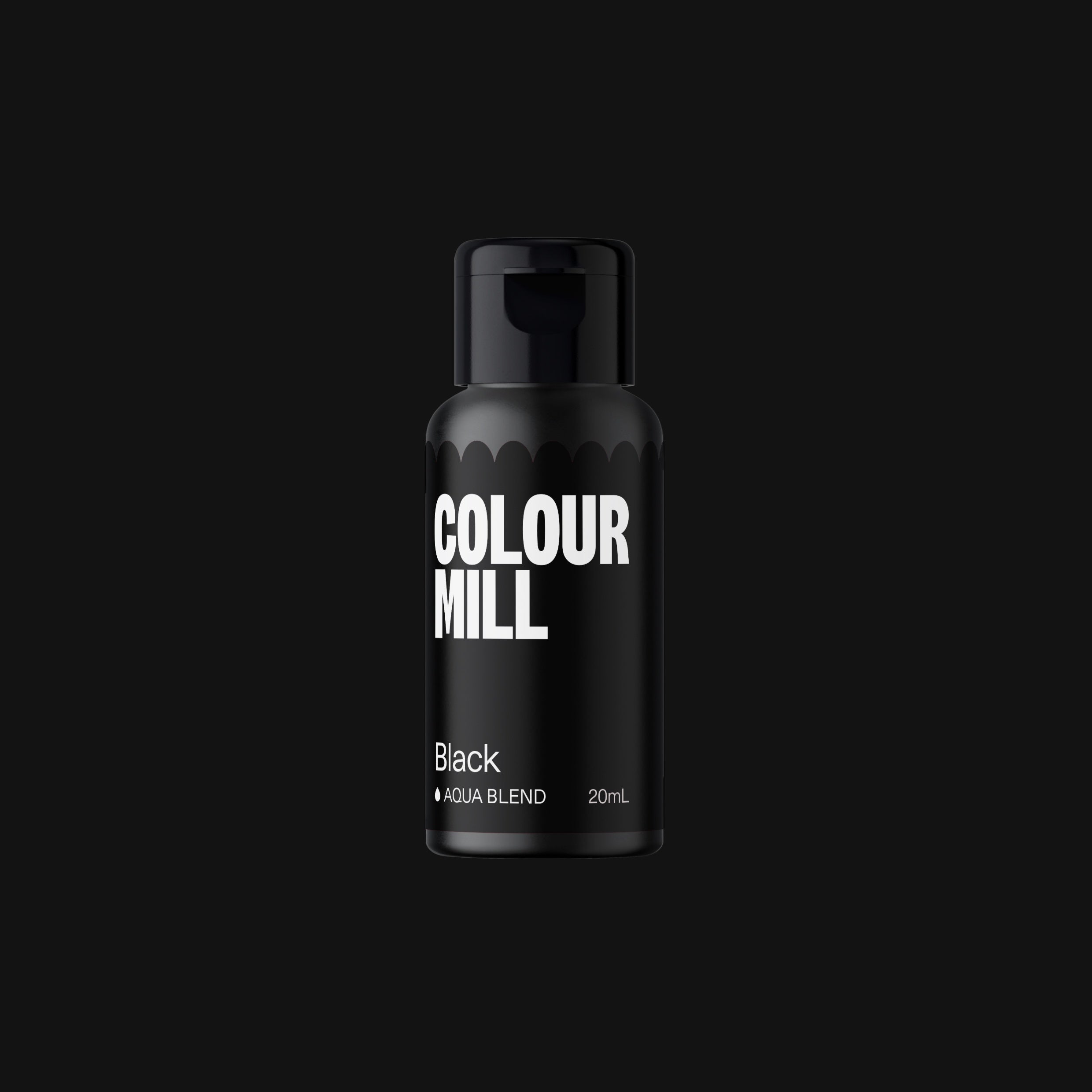 Colour Mill Aqua Blend Colouring 20ml - Black