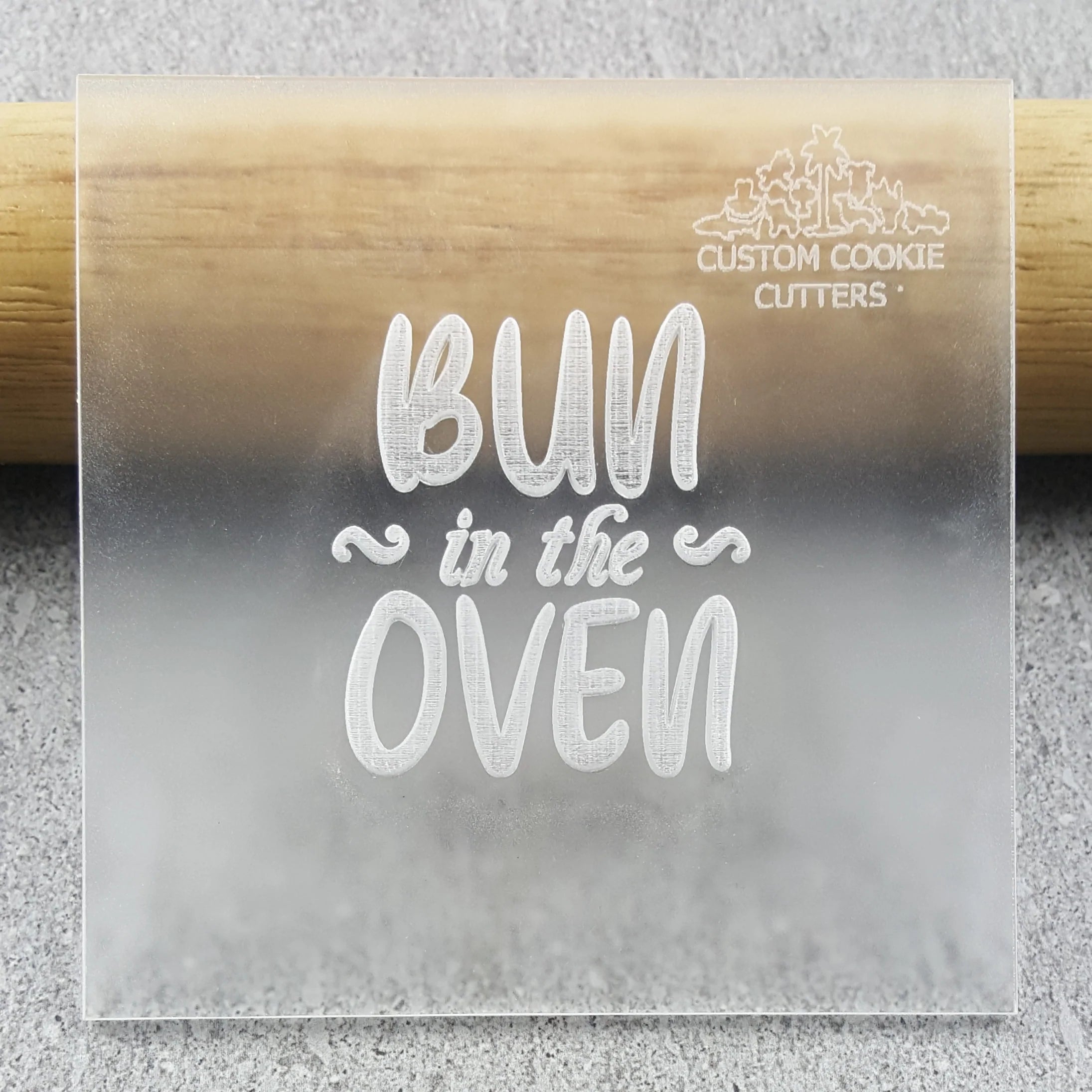 Custom Cookie Cutters - Bun In The Oven Debosser