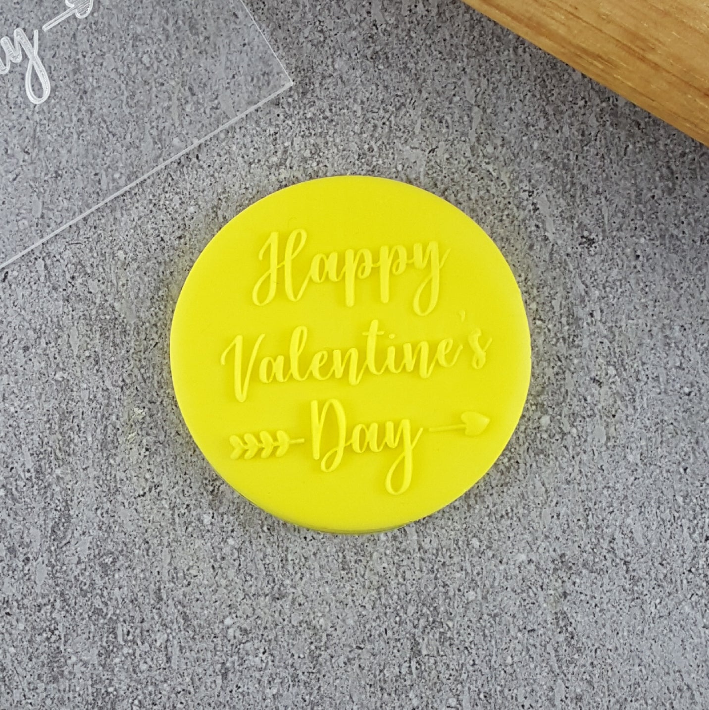 Custom Cookie Cutter Happy Valentine's Day Debosser