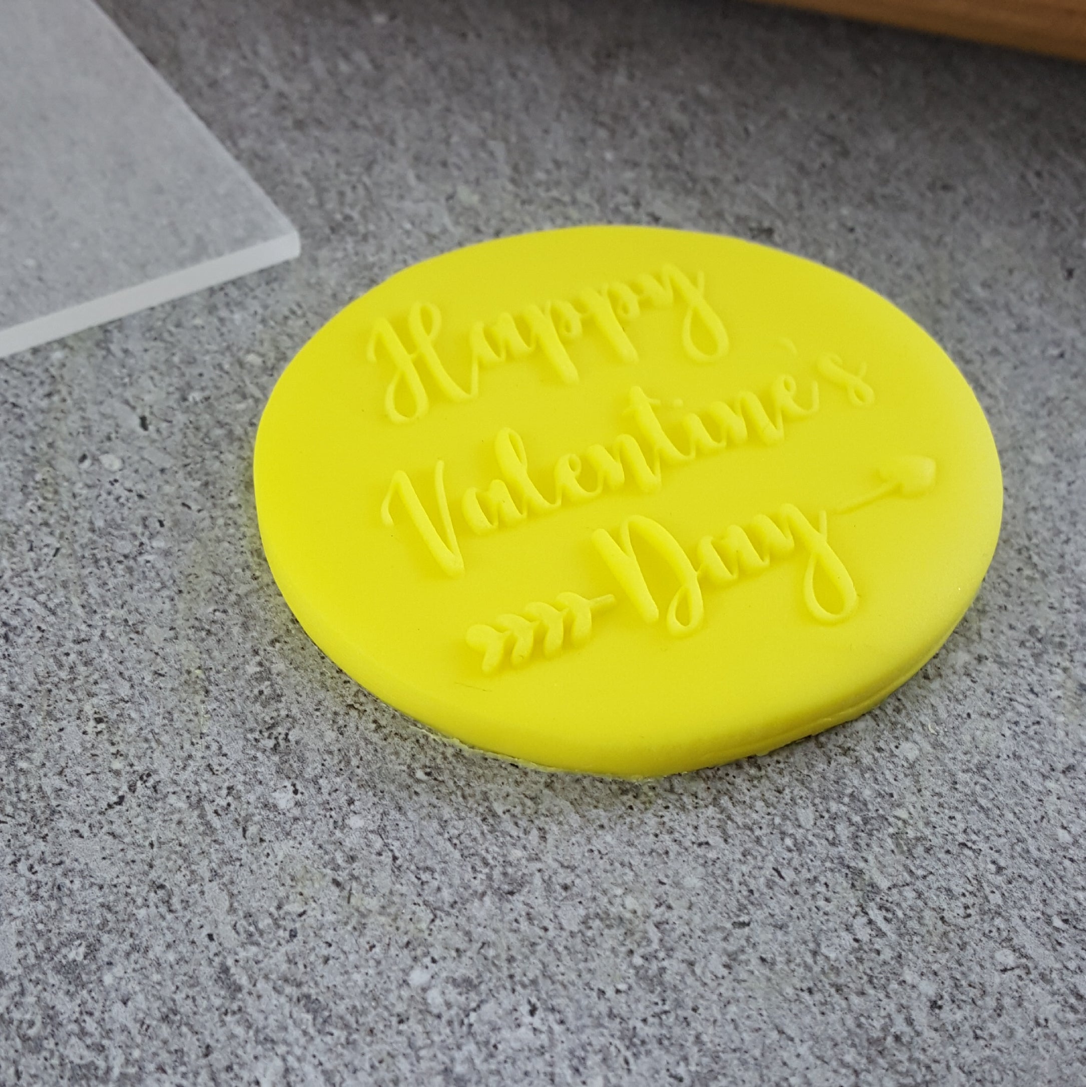 Custom Cookie Cutter Happy Valentine's Day Debosser