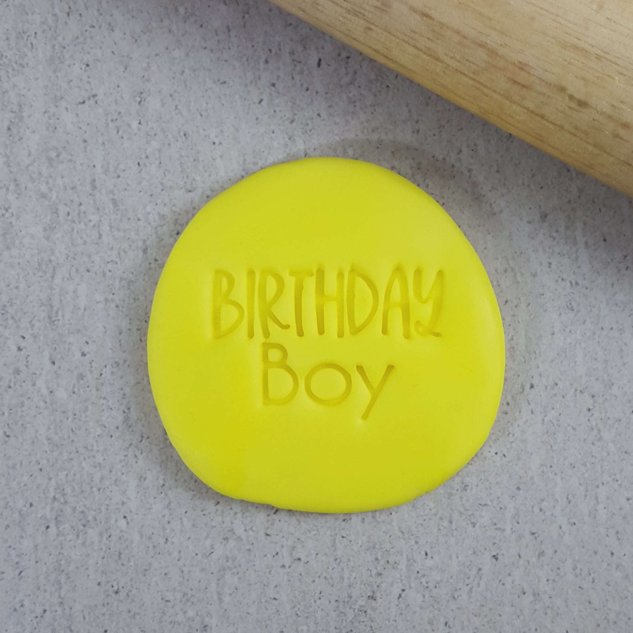Custom Cookie Cutter Birthday Boy Embosser