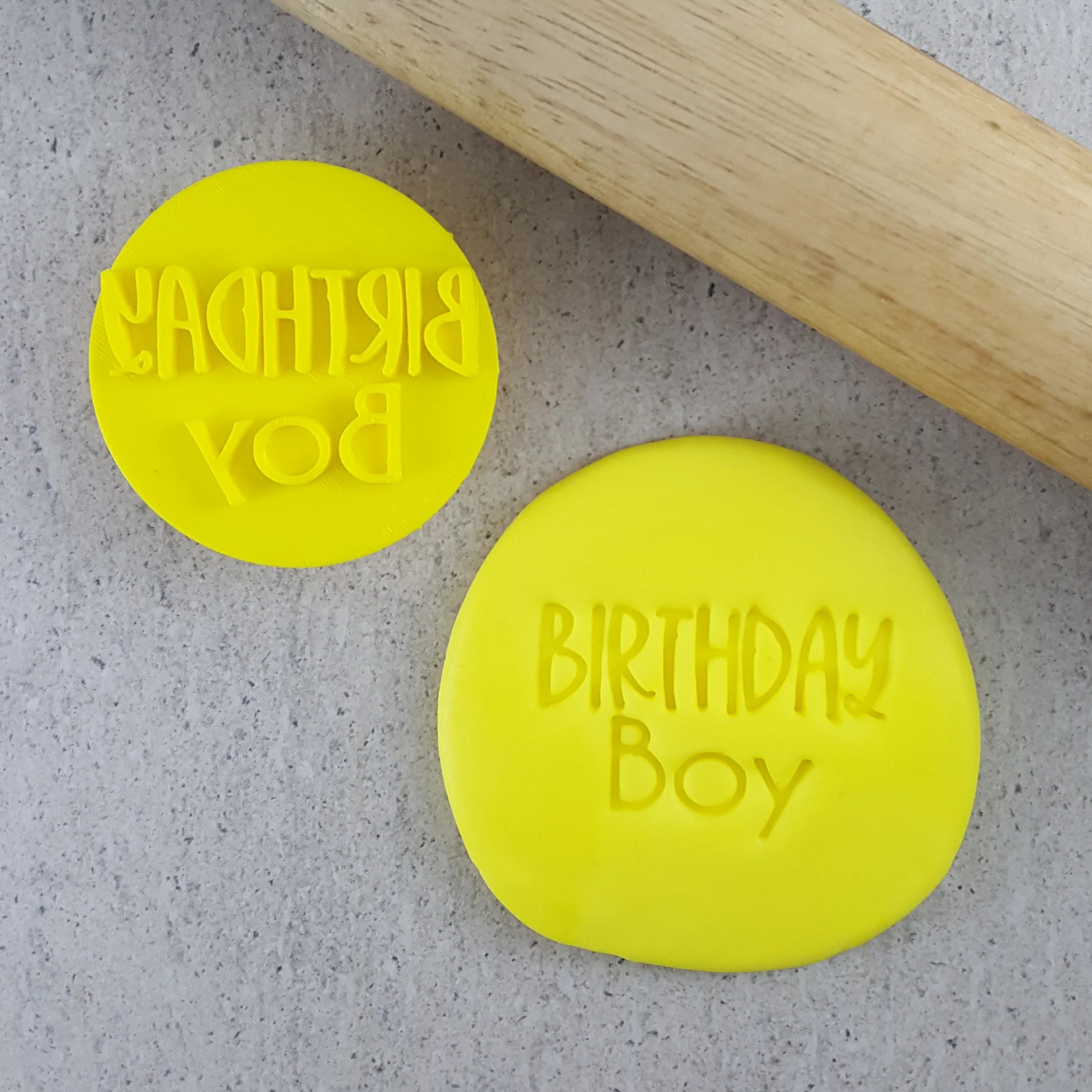 Custom Cookie Cutter Birthday Boy Embosser