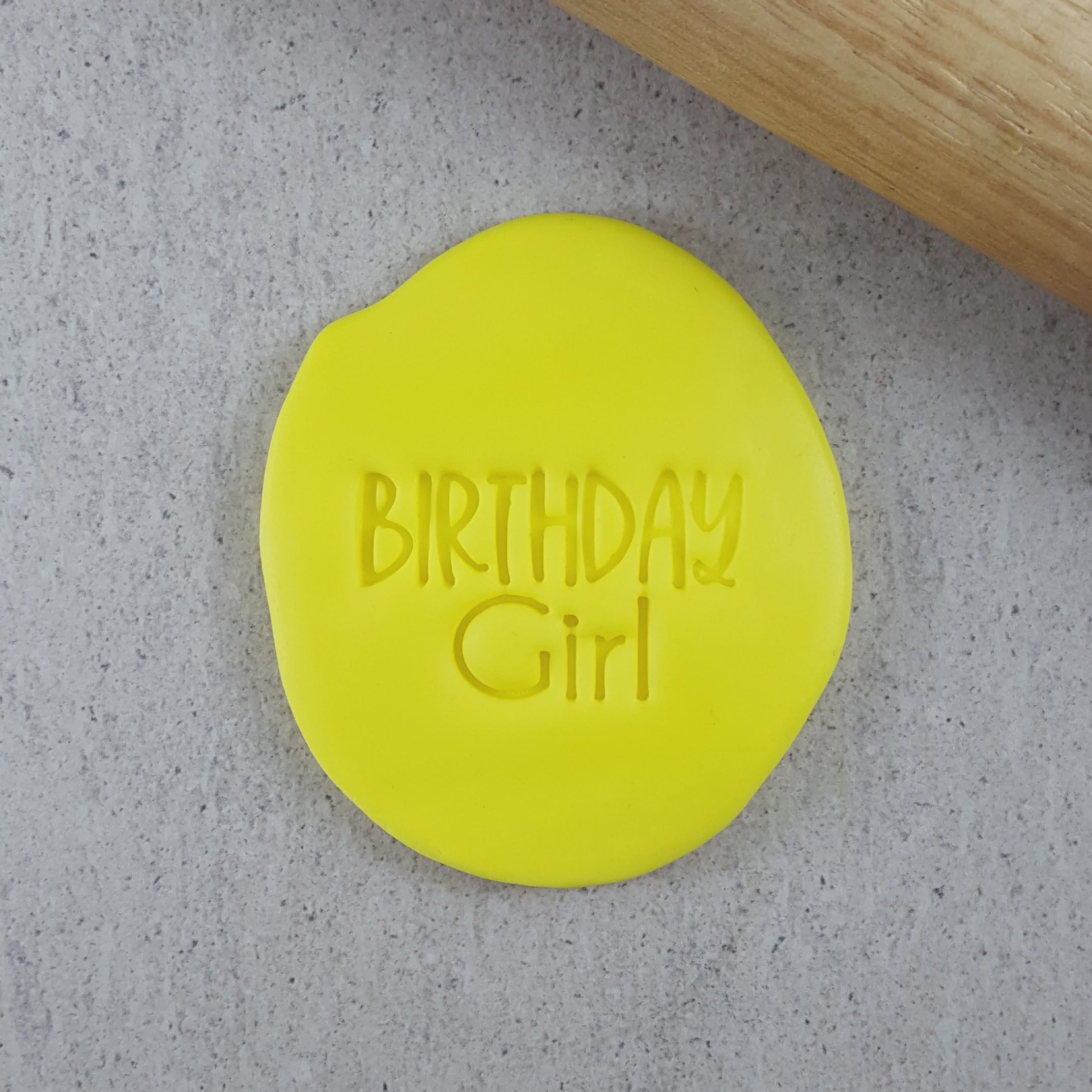 Custom Cookie Cutter Birthday Girl Embosser