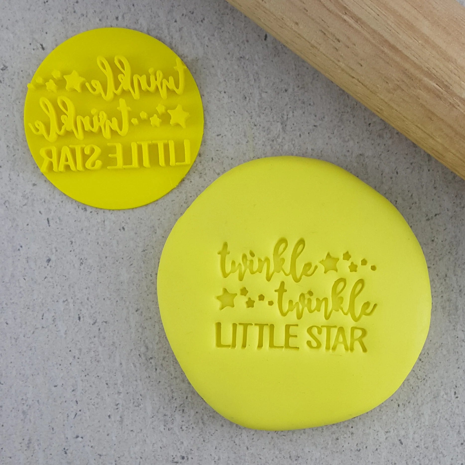 Custom Cookie Cutters Twinkle Twinkle Little Star Embosser