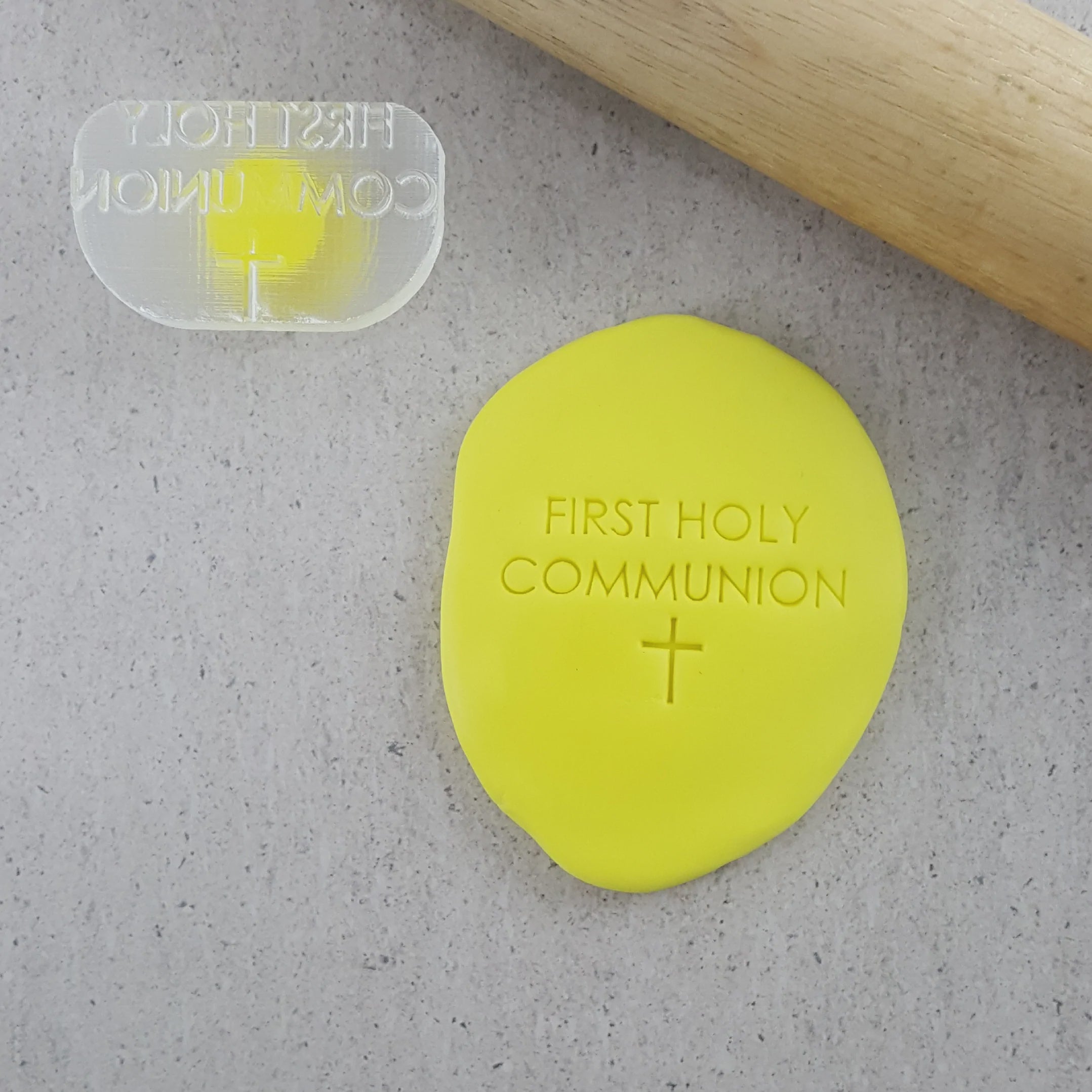 Custom Cookie Cutter First Holy Communion Embosser 40mm