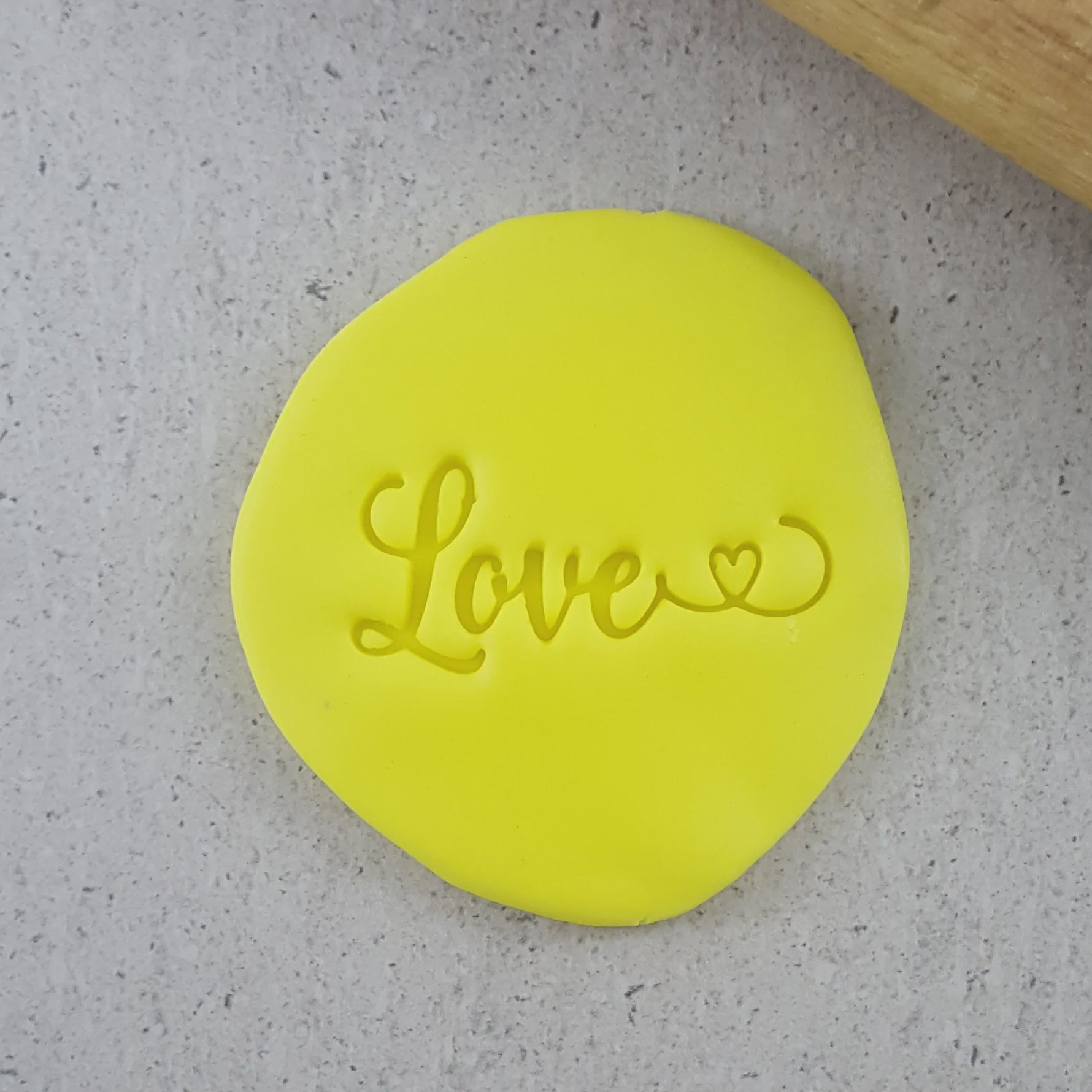 Custom Cookie Cutters Love with Heart Embosser 40mm