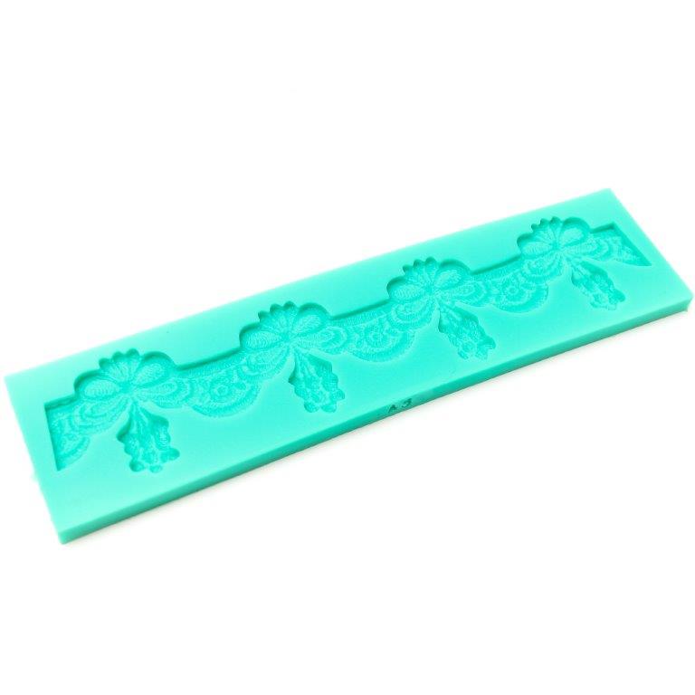 Silicone Mould - Embroidered Lace Side