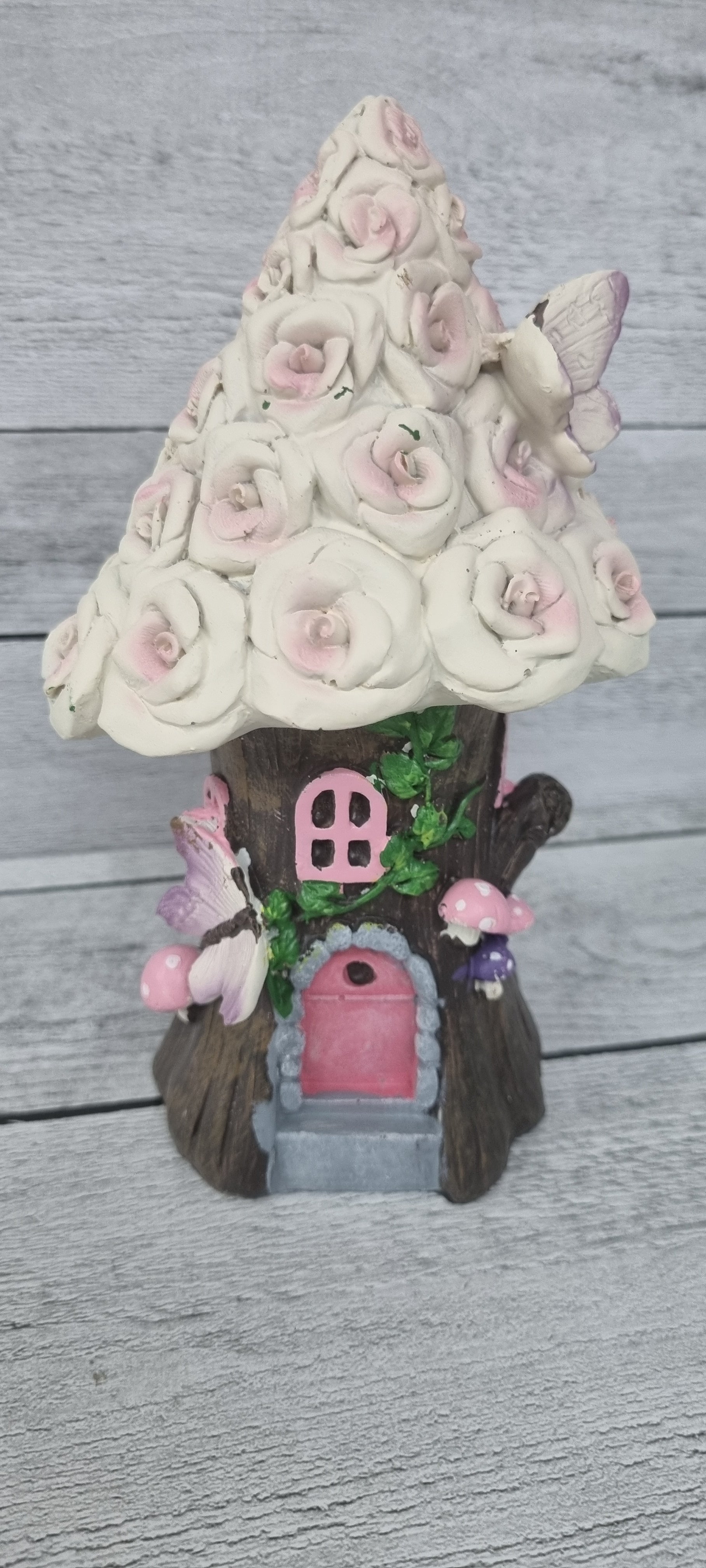 Fairy Garden Rose House - 19cm