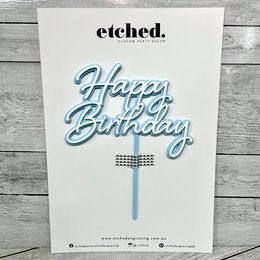 Happy Birthday Cake Topper - Shelby - Layered