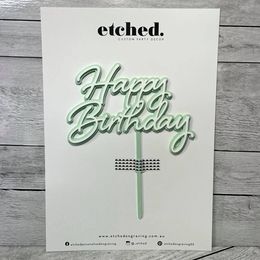 Happy Birthday Cake Topper - Shelby - Layered