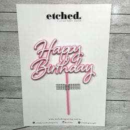 Happy Birthday Cake Topper - Shelby - Layered