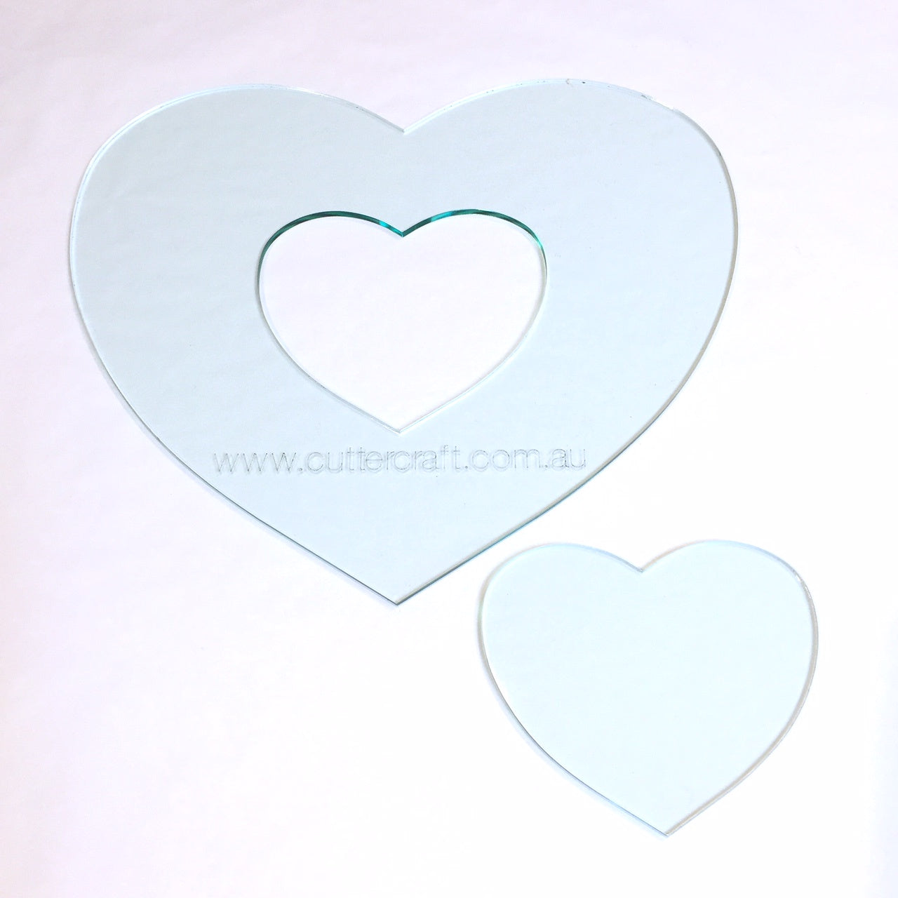 Template Love Heart 20cm Handmade - Cuttercraft