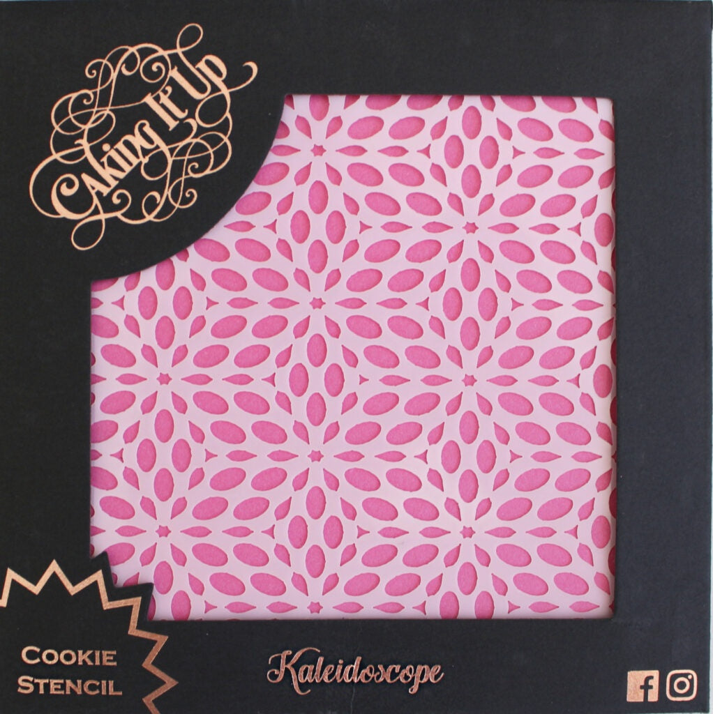 Caking It Up Cookie Stencil – Kaleidoscope